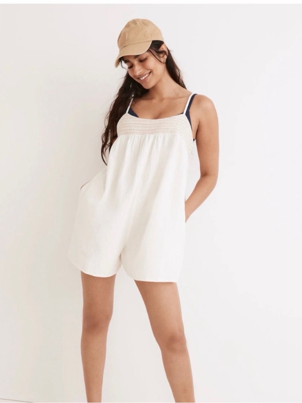 Madewell White Swim Coverup